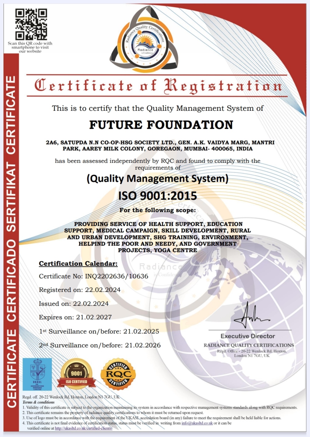 ISO Certificate